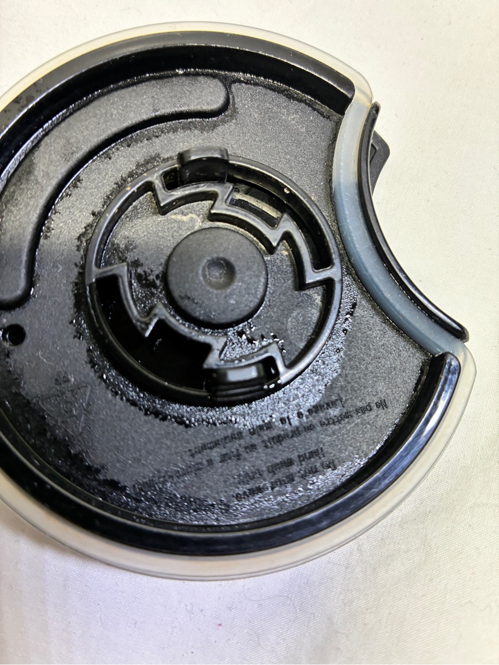 Starbucks 2024 White Grey Speck Stone Ceramic Mug Rubber Bottom & Lid 14oz. - Picture 7 of 10